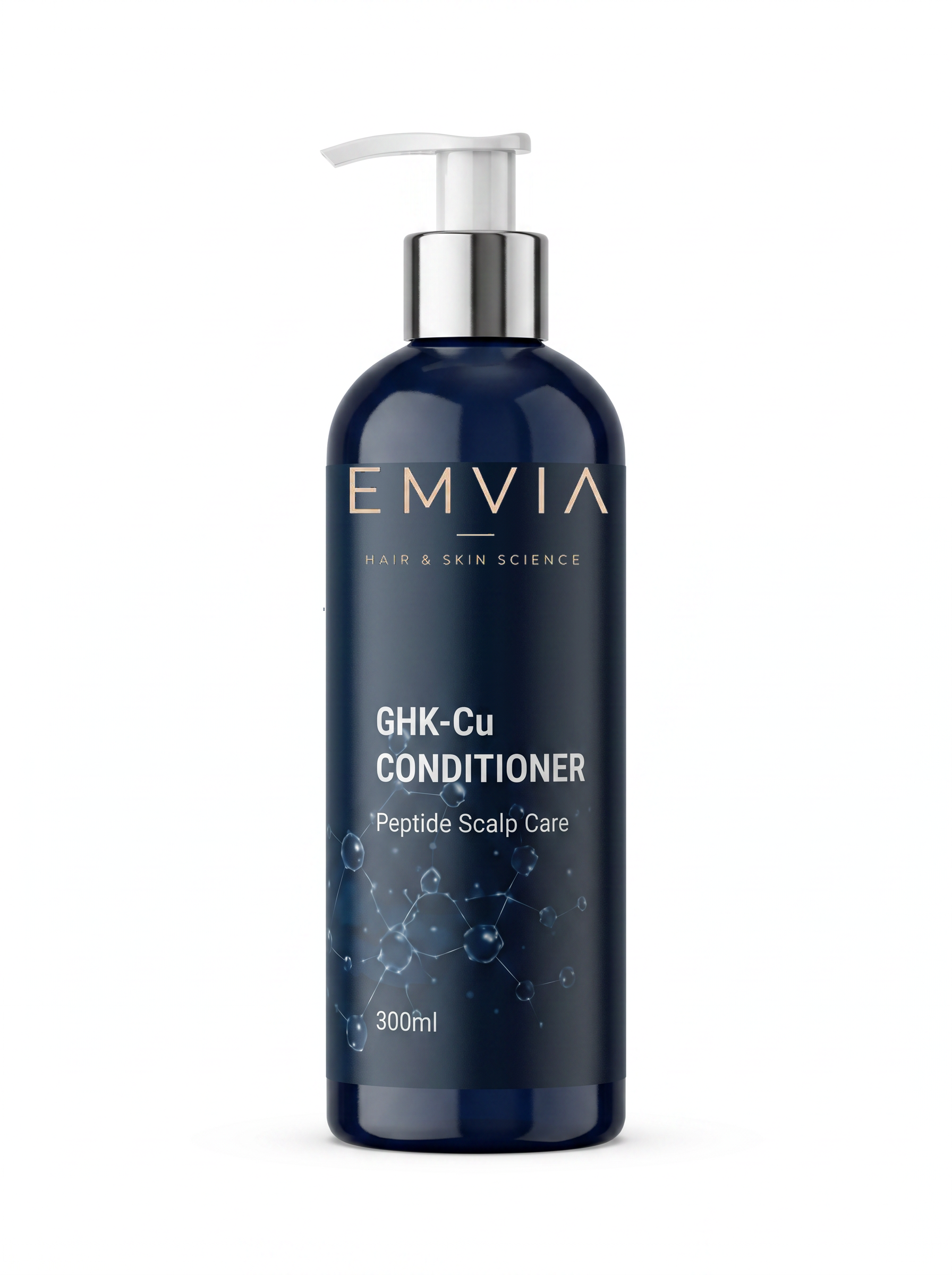 Emvia GHK-Cu Conditioner, navy bottle, silver pump