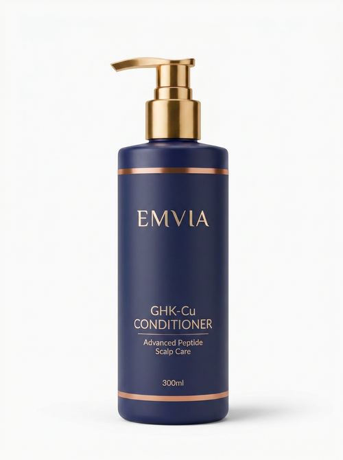 Emvia GHK-Cu Conditioner 300ml, navy bottle with gold pump