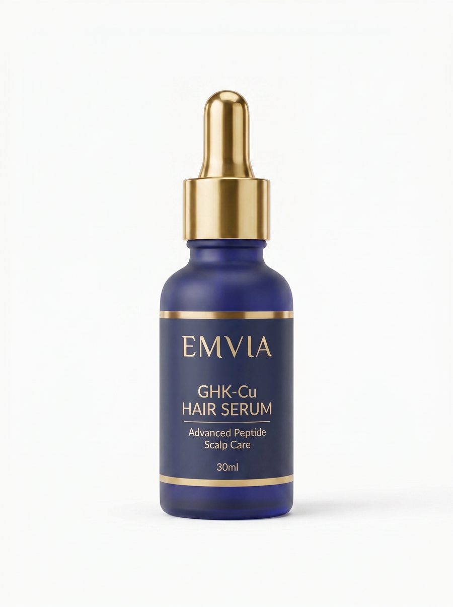EMVIA 0.05% GHK-Cu Hair Serum with gold dropper